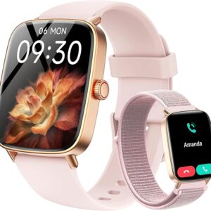 Tensky Reloj inteligente para mujeres, Android y iPhone, IP68 impermeable 24/7 salud/sueño, podómetro, más