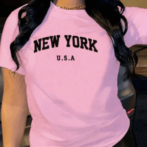 Playera Urbana Rosa NYC Vibes