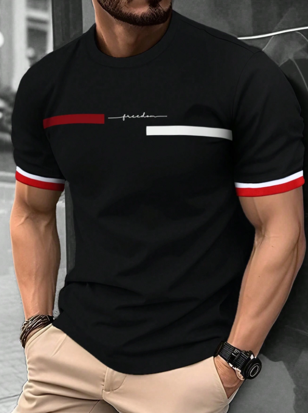 Playera Freedom Stripes